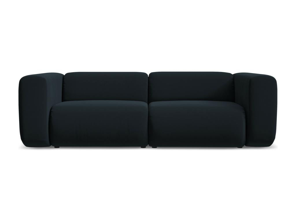 Canapé en velours bleu