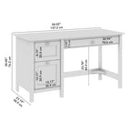 Bureau d'ordinateur Broadview 54W avec tiroirs de Bush Furniture
