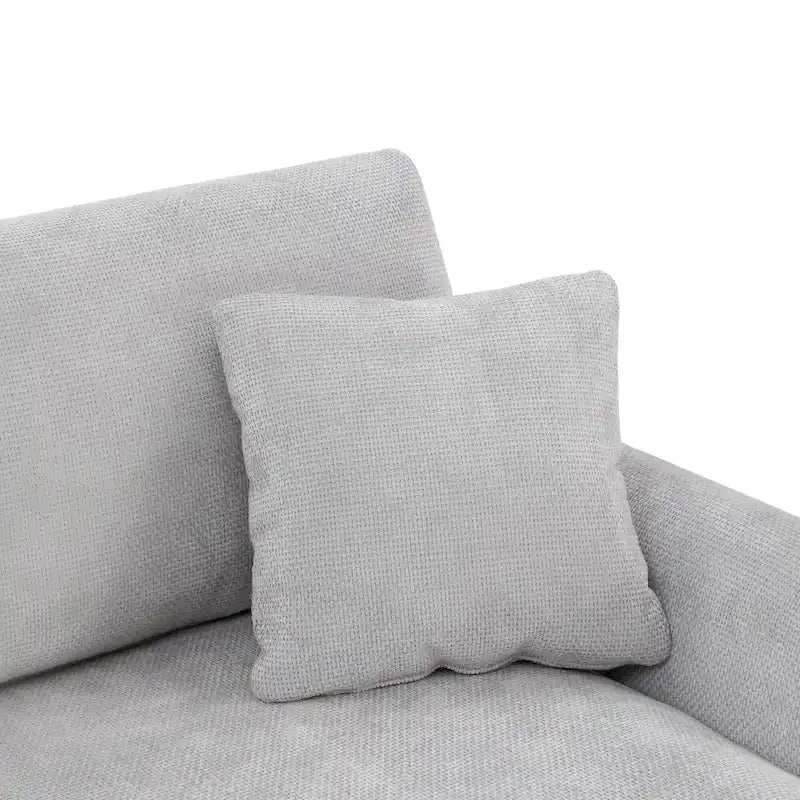 Canapé d'angle moderne Rosita en forme de L avec méridienne par GDFStudio