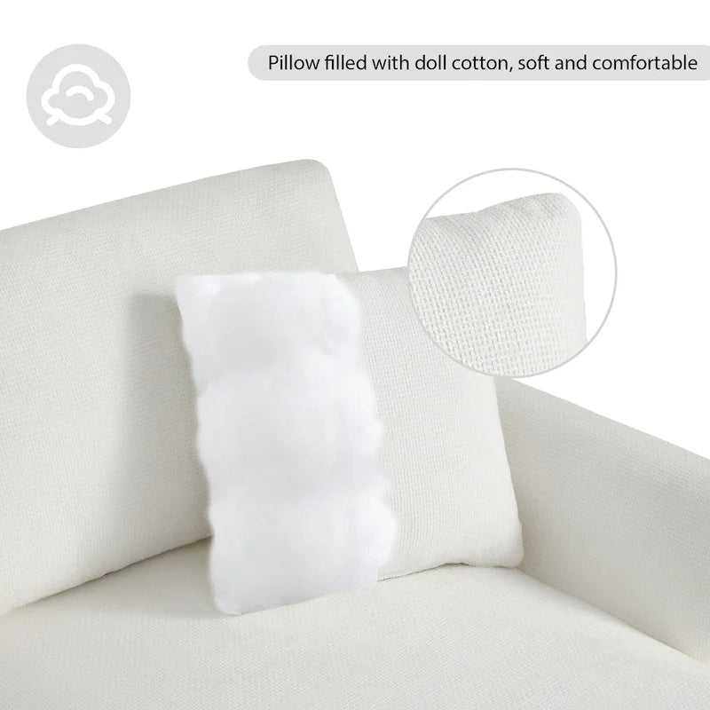 Canapé d'angle moderne Rosita en forme de L avec méridienne par GDFStudio