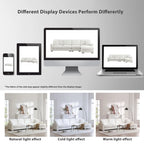 Canapé d'angle moderne Rosita en forme de L avec méridienne par GDFStudio