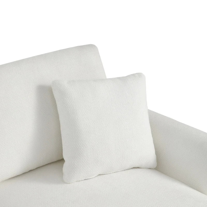 Canapé d'angle moderne Rosita en forme de L avec méridienne par GDFStudio