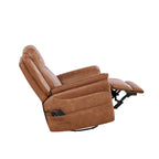 GDFStudio - Fauteuil inclinable pivotant à bascule Harrison Soft Power avec chauffage et massage, accoudoirs rembourrés, pour espaces de vie