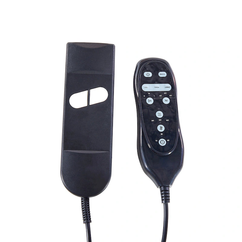 GDFStudio - Fauteuil inclinable pivotant à bascule Harrison Soft Power avec chauffage et massage, accoudoirs rembourrés, pour espaces de vie