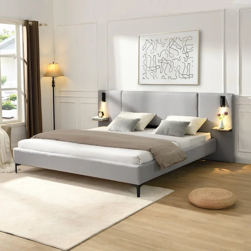 Christopher Knight Home - Lit rembourré Elise King en boucle