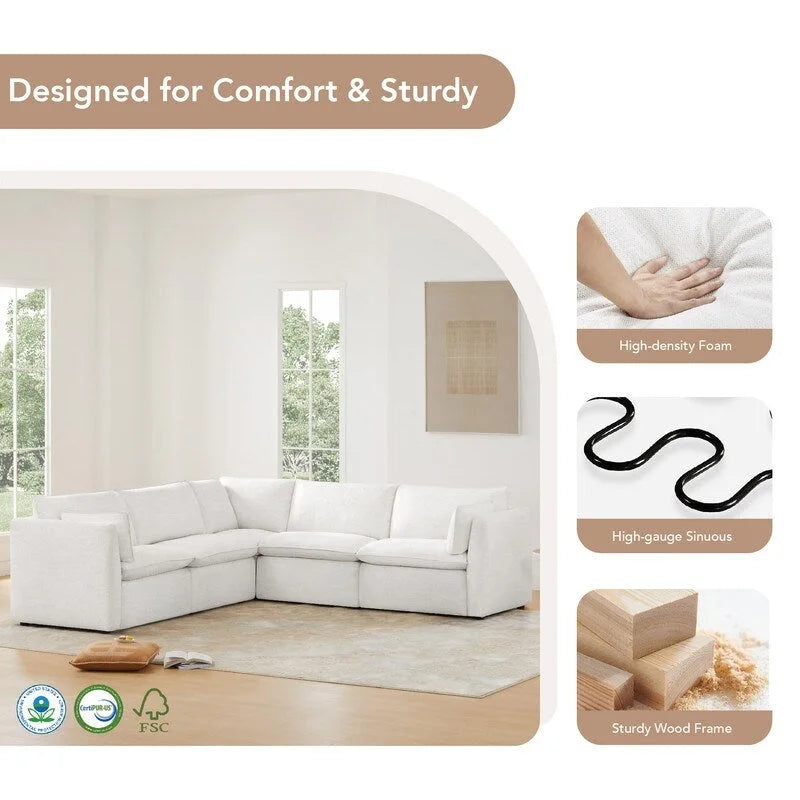 Canapés d'angle modulables Cypress pour salon