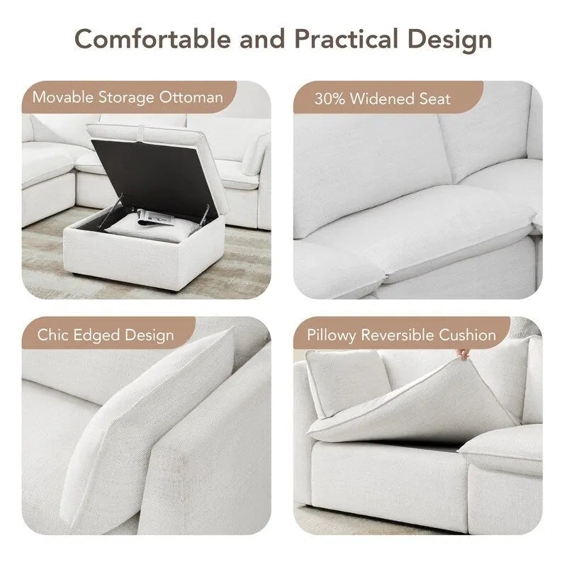 Canapés d'angle modulables Cypress pour salon