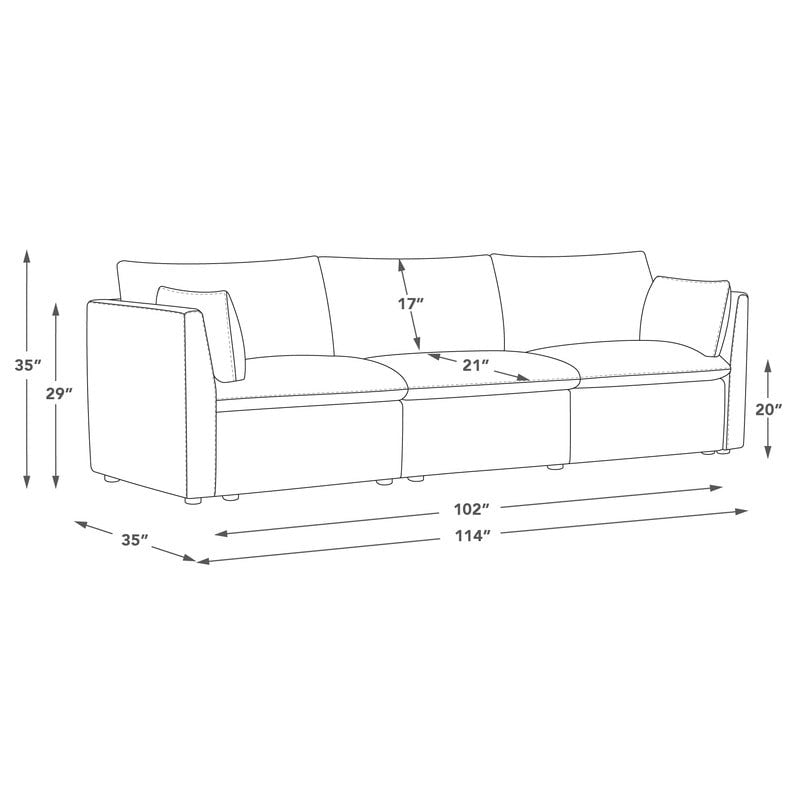 Canapés d'angle modulables Cypress pour salon