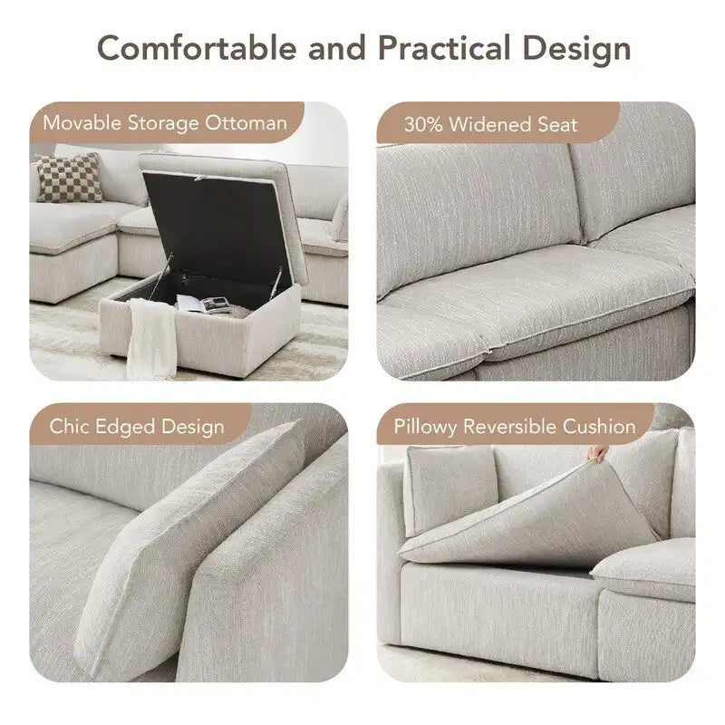 Canapés d'angle modulables Cypress pour salon