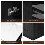 Îlot de cuisine Betsy avec table à manger extensible pour 4 à 6 personnes