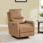 Fauteuil inclinable pivotant électrique Adalyn avec coussin lombaire