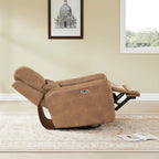 Fauteuil inclinable pivotant électrique Adalyn avec coussin lombaire