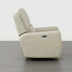 Fauteuil inclinable pivotant électrique Adalyn avec coussin lombaire