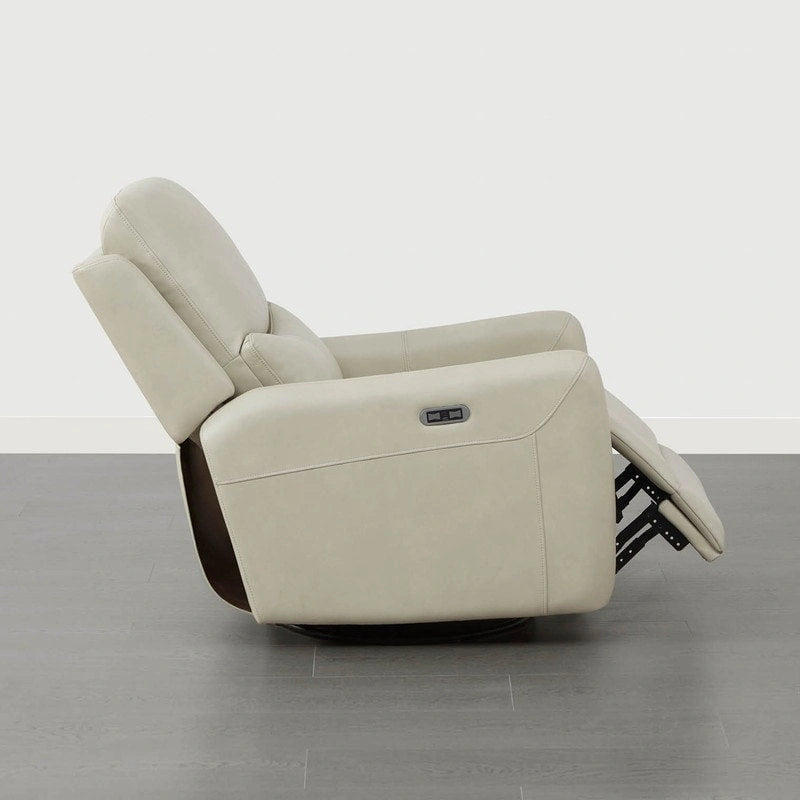 Fauteuil inclinable pivotant électrique Adalyn avec coussin lombaire