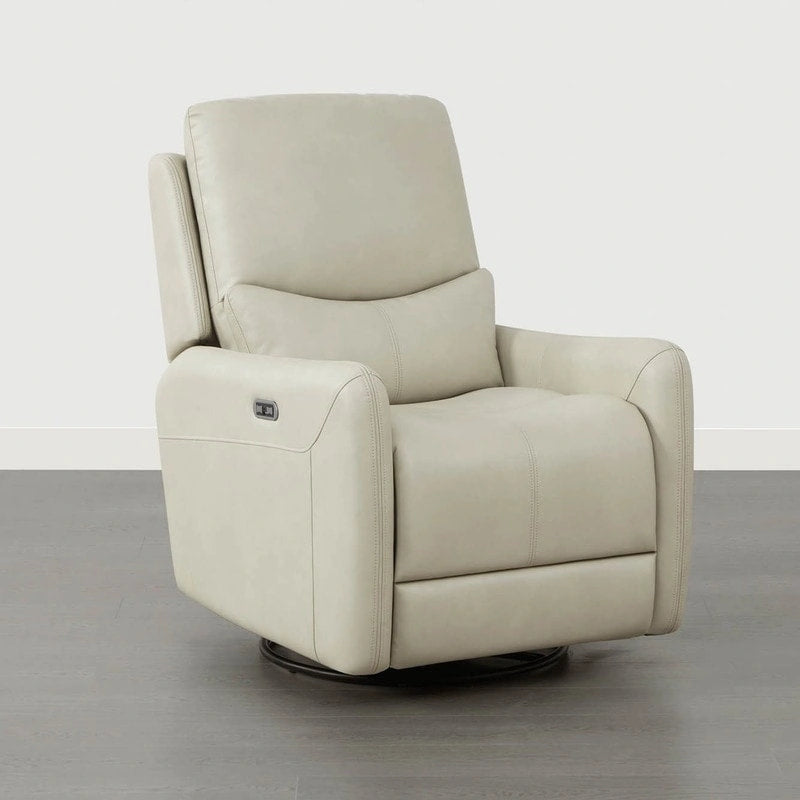 Fauteuil inclinable pivotant électrique Adalyn avec coussin lombaire