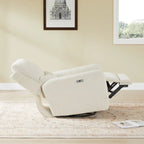 Fauteuil inclinable pivotant électrique Adalyn avec coussin lombaire