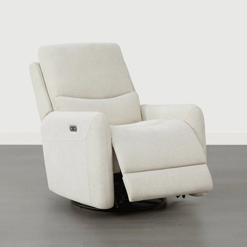 Fauteuil inclinable pivotant électrique Adalyn avec coussin lombaire