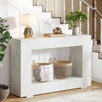 47 Inches Narrow Console Table with Storage for Entryway Living Room - 47.24 W x 29.1 H x 11.81 D