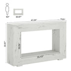 Console étroite de 119 cm avec rangement pour entrée ou salon - 120 cm L x 74 cm H x 30 cm P