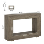 Console étroite de 119 cm avec rangement pour entrée ou salon - 120 cm L x 74 cm H x 30 cm P