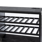 Canapé d'angle convertible en L en chenille 120,87 cm avec pouf