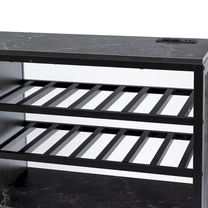 Canapé d'angle convertible en L en chenille 120,87 cm avec pouf