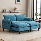 69 Convertible Modular Sofa 2 Seater with Ottoman and Storage