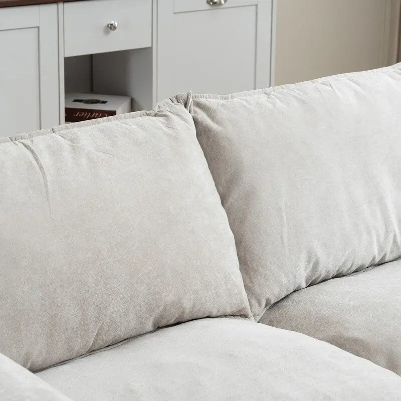 Canapé modulable convertible 2 places 69 avec pouf et rangement