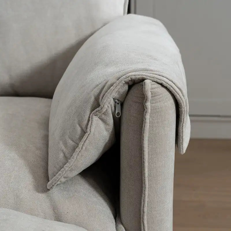 Canapé modulable convertible 2 places 69 avec pouf et rangement