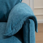 Canapé modulable convertible 2 places 69 avec pouf et rangement