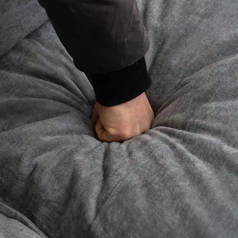 Canapé modulable convertible 2 places 69 avec pouf et rangement