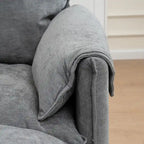 Canapé modulable convertible 2 places 69 avec pouf et rangement