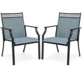 Ensemble de 2 chaises de patio Costway avec tissu respirant résistant aux intempéries - Voir les détails