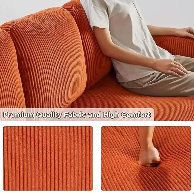 Canapé-lit moderne avec étagères et port de chargement