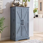 47 Garde-manger de style campagnard, armoire de rangement avec portes de grange - Non applicable