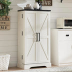 47 Garde-manger de style campagnard, armoire de rangement avec portes de grange - Non applicable