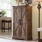 47 Garde-manger de style campagnard, armoire de rangement avec portes de grange - Non applicable