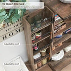 47 Garde-manger de style campagnard, armoire de rangement avec portes de grange - Non applicable