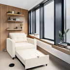 Fauteuil inclinable convertible 3 en 1, canapé-lit moderne et rembourré, fauteuil de salon pliable pour petits espaces