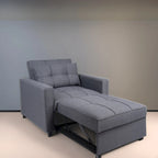 Fauteuil inclinable convertible 3 en 1, canapé-lit moderne et rembourré, fauteuil de salon pliable pour petits espaces