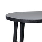 Table de salle à manger ovale Middlebrook moderne et rustique en chêne massif de 70 pouces