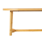 Table de salle à manger ovale Middlebrook moderne et rustique en chêne massif de 70 pouces