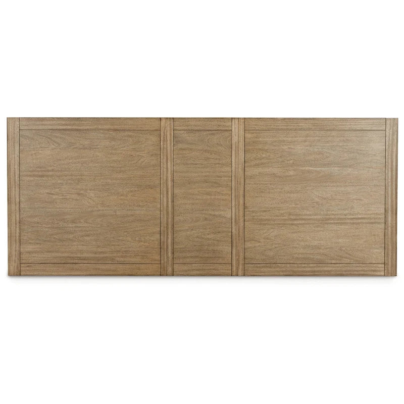 Table de salle à manger Myka, rallonge, rectangulaire, bois brun, 80-98 pouces