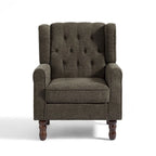 Ensemble de 2 fauteuils club capitonnés à oreilles