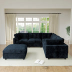 Canapé d'angle Cloud Corner, canapé modulable rembourré en peluche douce, canapé de salon garni de duvet