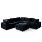 Canapé d'angle Cloud Corner, canapé modulable rembourré en peluche douce, canapé de salon garni de duvet