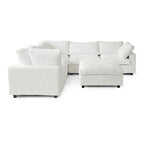 Canapé d'angle Cloud Corner, canapé modulable rembourré en peluche douce, canapé de salon garni de duvet