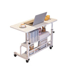 Bureau assis-debout mobile de 31,5 pouces, bureau roulant portable à hauteur réglable, petit bureau d'ordinateur, bureau mobile sur roulettes