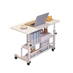 31.5 Mobile Standing Desk, Adjustable Height Portable Rolling Desk Small Computer Desk, Mobile Stand Up Desk W/Wheels