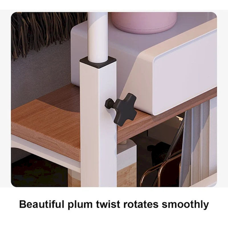 Bureau assis-debout mobile de 31,5 pouces, bureau roulant portable à hauteur réglable, petit bureau d'ordinateur, bureau mobile sur roulettes